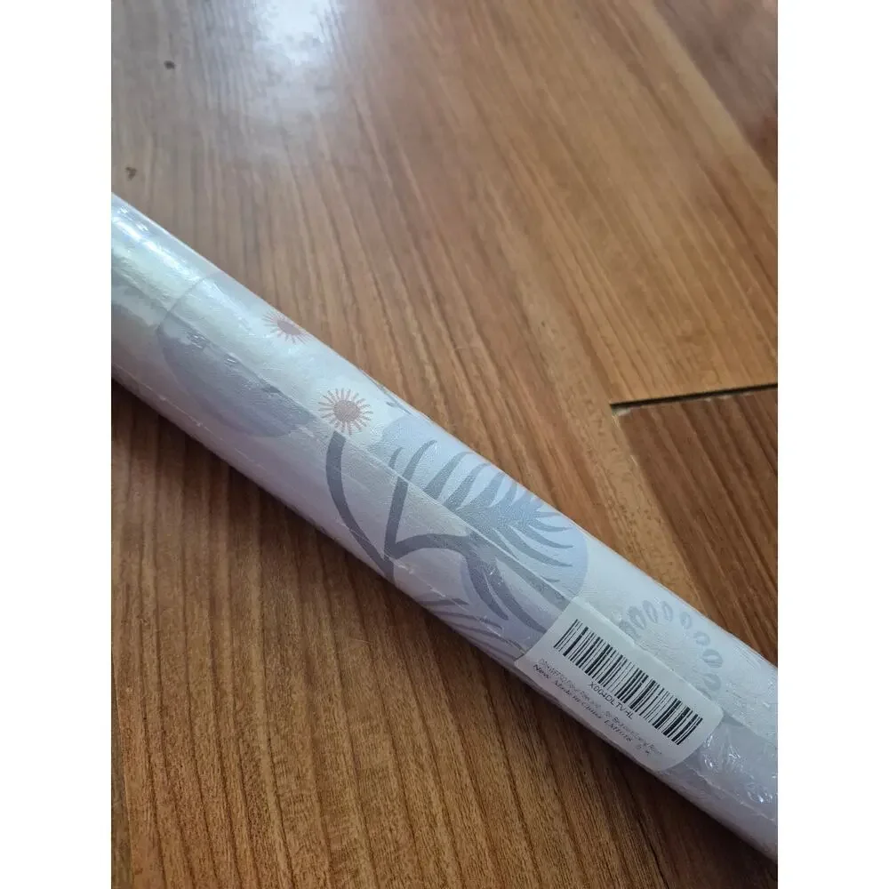 Drhwefsq Floral Peel Stick Wallpaper Blue White Leave 17.3